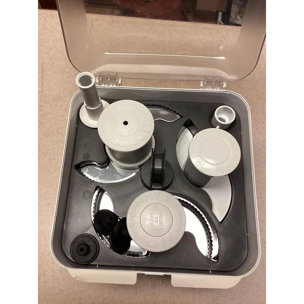 KitchenAid 13 Cup Food Processor Attachments Blades Disks w/ Storage Box